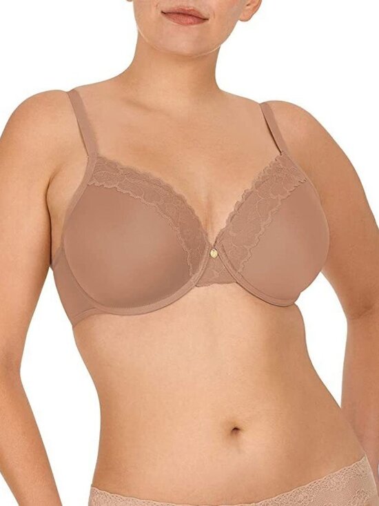 🆕 NATORI Refined Full Underwire T-Shirt Bra 38C Pecan Beige #7313219 - Picture 2 of 8
